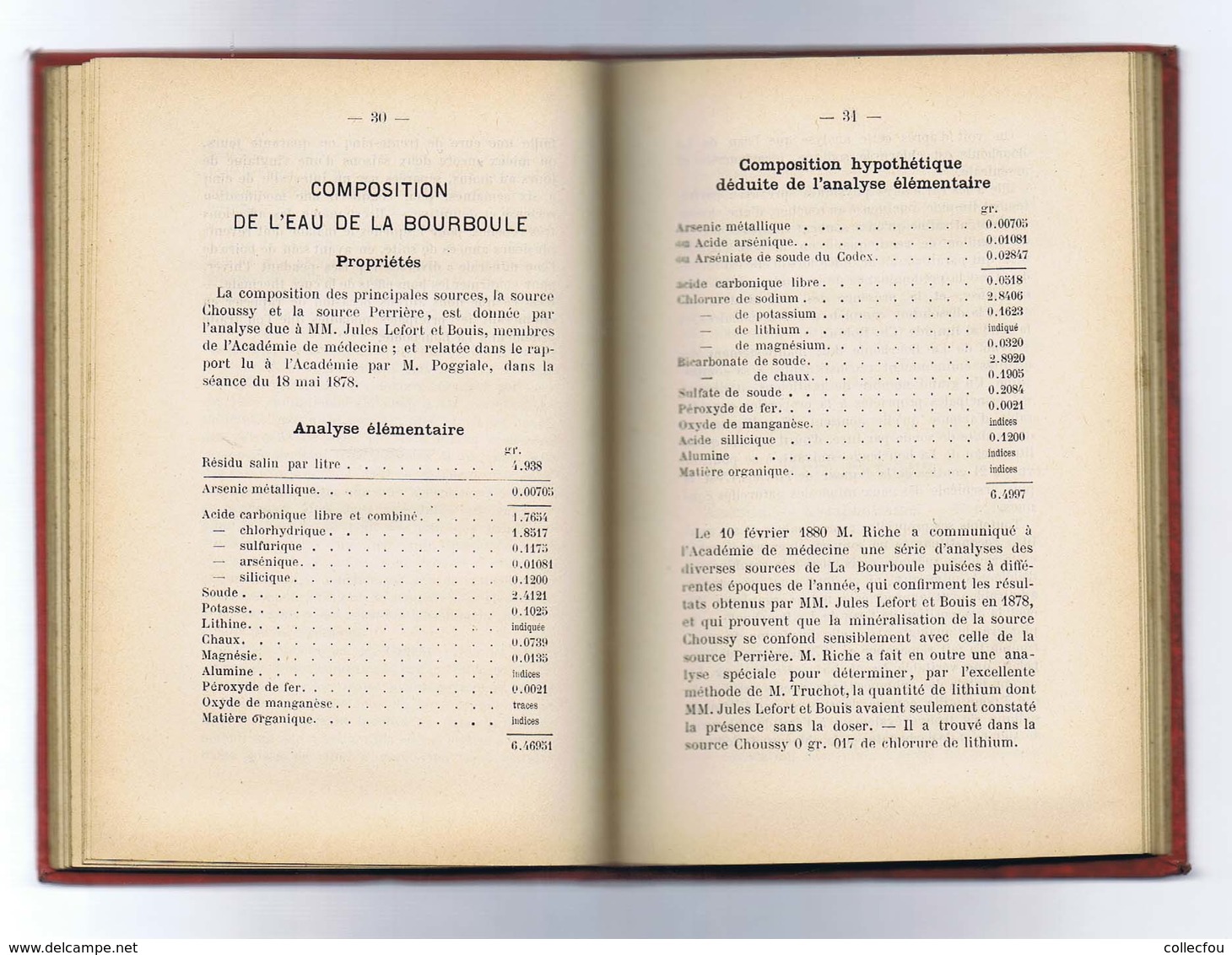 LA BOURBOULE : Guide touristique édité en 1889. Reliure d'époque. Carte. Nombreuses réclames locales. Voir 8 photos.