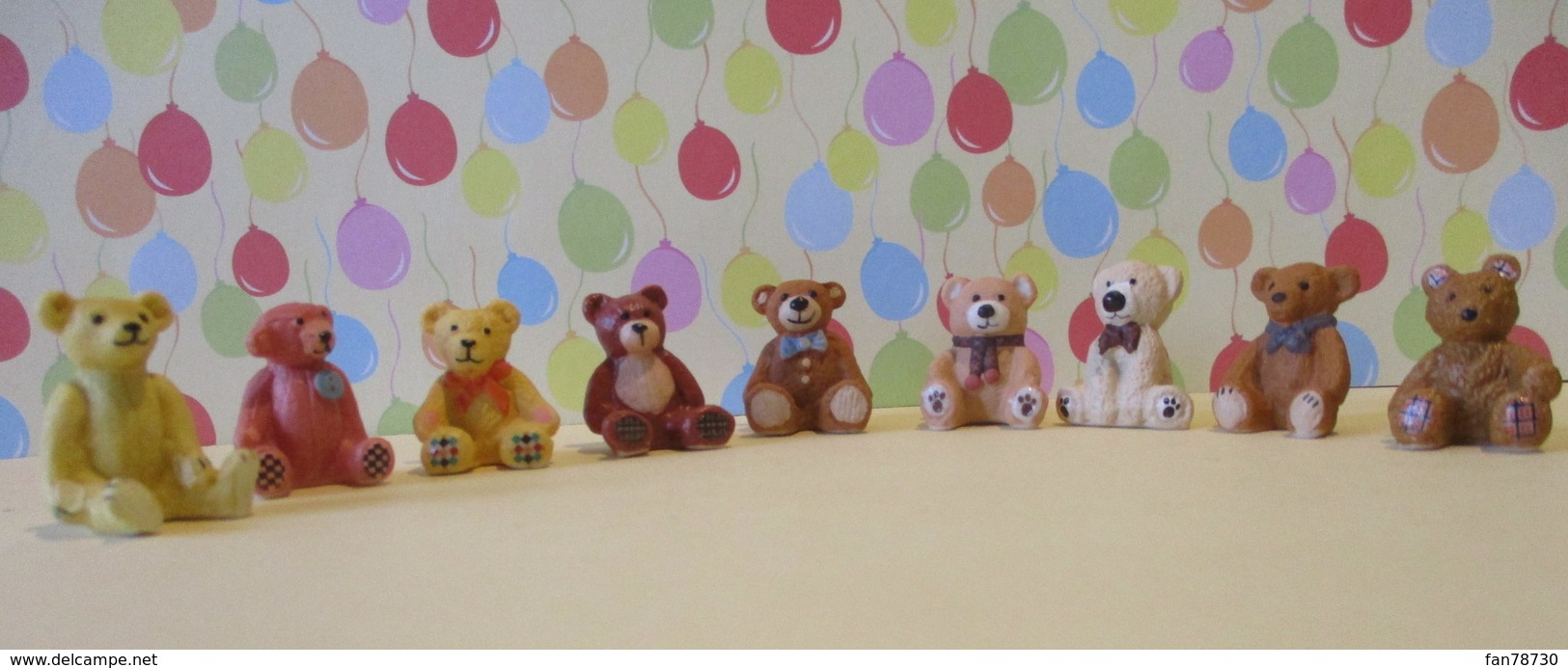 Lot De 9 Fèves Mates - La Parade Des Ours En Peluche - - Animaux