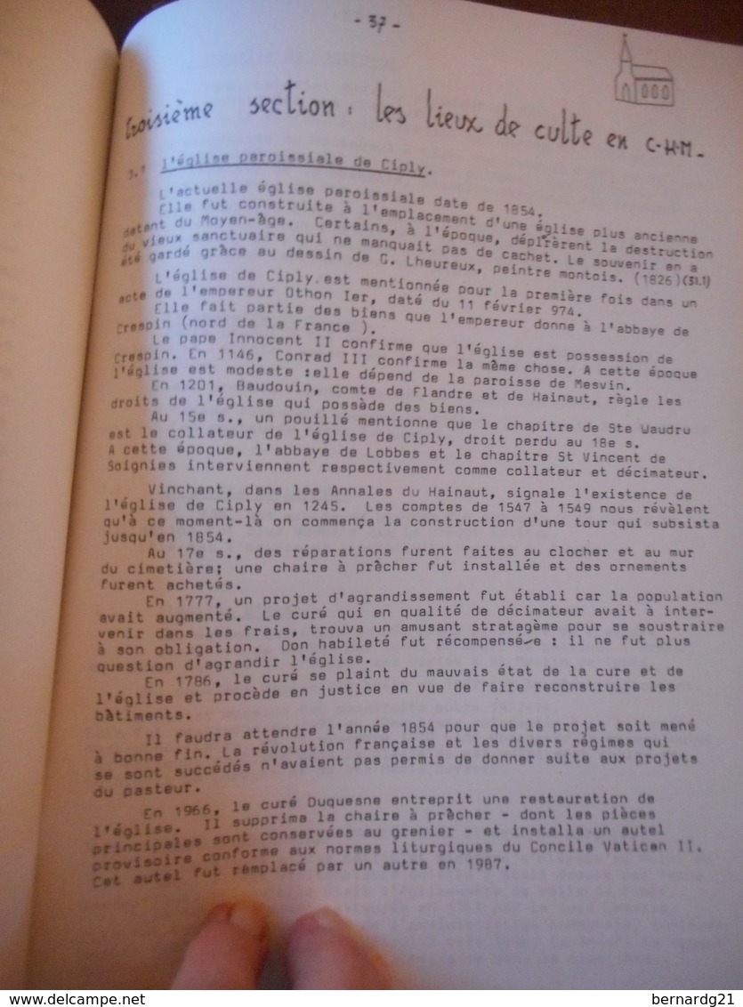 TREIZIEME CENTENAIRE DE LA MORT DE SAINTE WAUDRU MONS TRÉSORS D'ART ET D'HISTOIRE DES PAROISSES CIPLY, MESVIN, HYON - Belgique