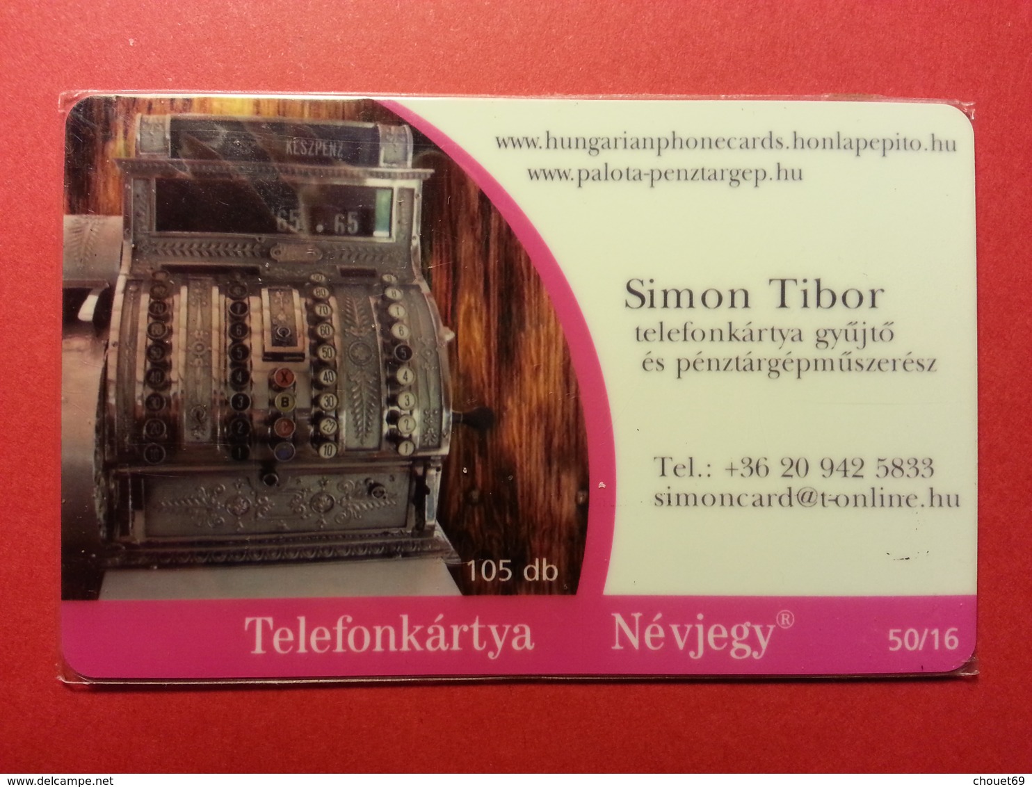 HUNGARY - 105 Db VISIT CARD Simon Tibor Barangolo Telefonkartya 50/16 - 2007 - MINT (FA0718) - Hongrie