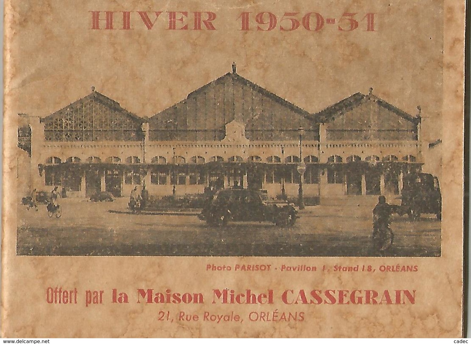 ORLEANS Fassicule De 48 Pages Avec De Nombreuse Pub Et Horaires Des Trains Et Autocars(hiver 1950 51) - Orleans