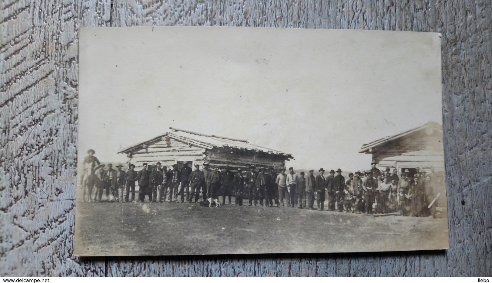 Canada Alberta Groupe De Nouveaux Colons Arrivant à La Grande Prairie 1911 - Autres & Non Classés