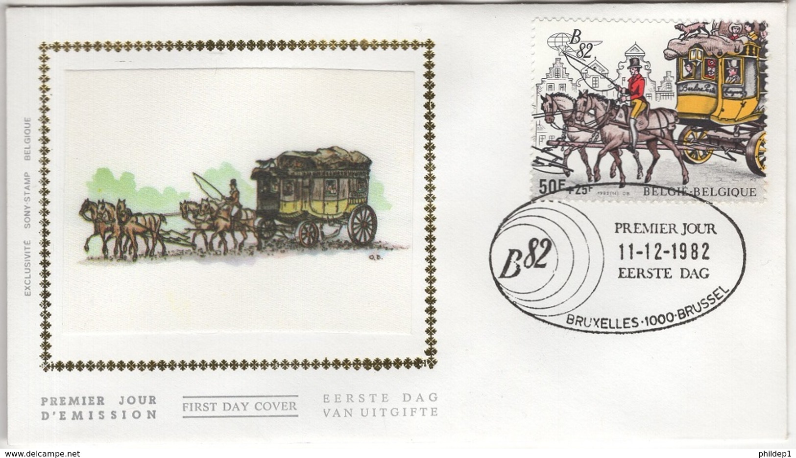 FDC. Belgica 82 COB N° 2077 Du 11/12/82 - 1981-1990