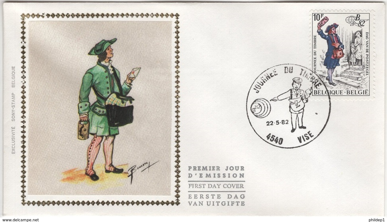 FDC. Journée Du Timbre. COB N° 2052 Du 22/5/82 - 1981-1990