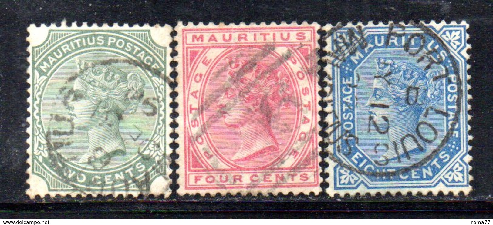 R1779 - MAURITIUS , Vittoria Tre Valori Usati CA - Mauritius (...-1967)