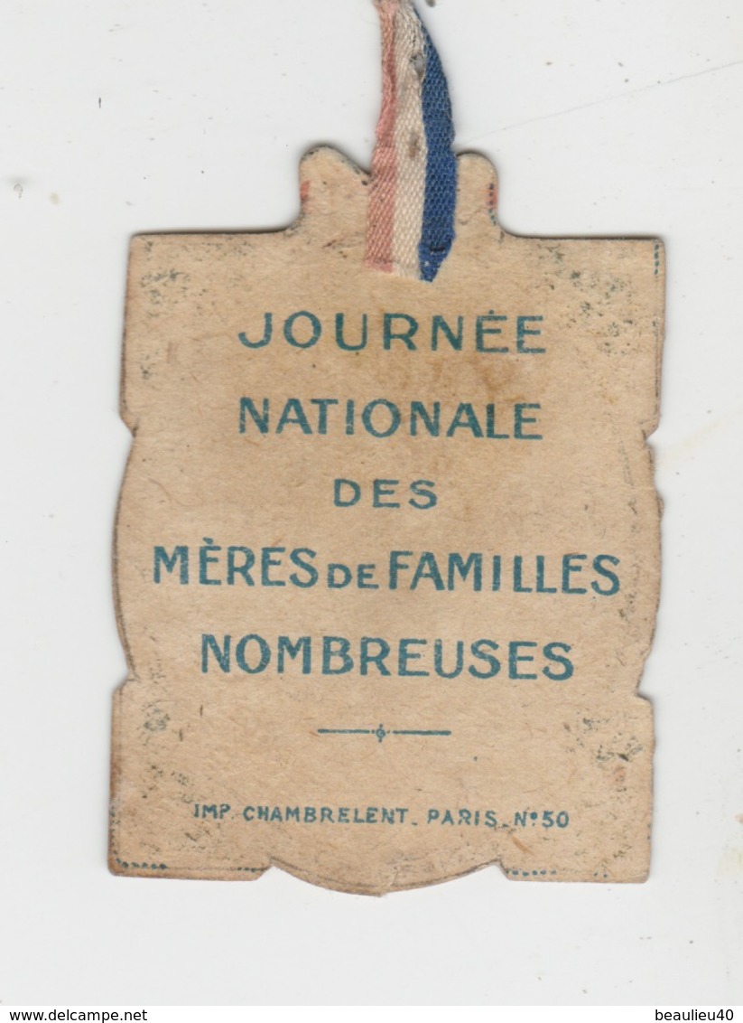 JOURNÉE NATIONALE DES MERES DE FAMILLES NOMBREUSES - Autres & Non Classés