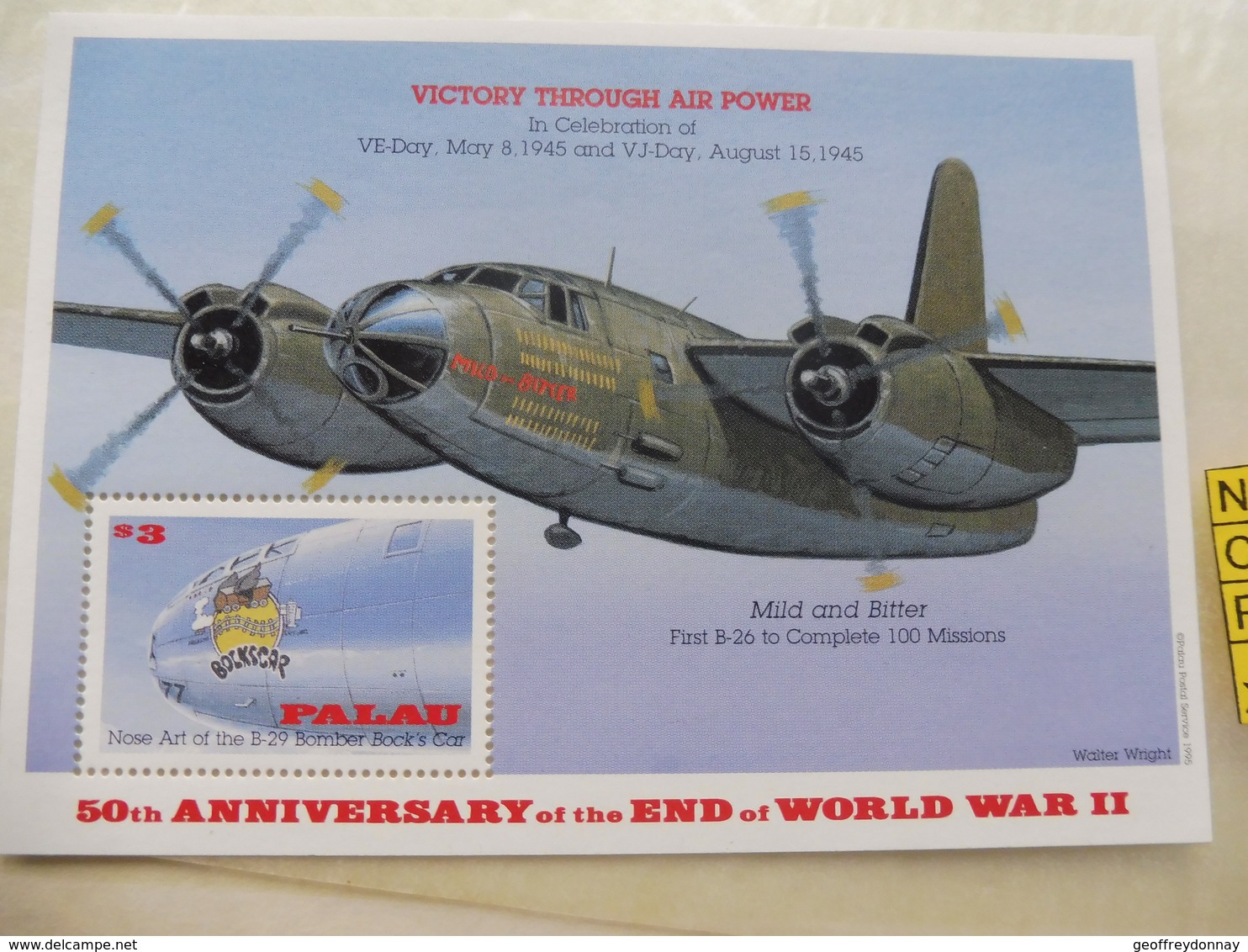 Palau Bloc 33 / Blok War World 1940 - 1945 Neuf New (avion) Guerre , D Day, Vlugen, - Guerre Mondiale (Seconde)