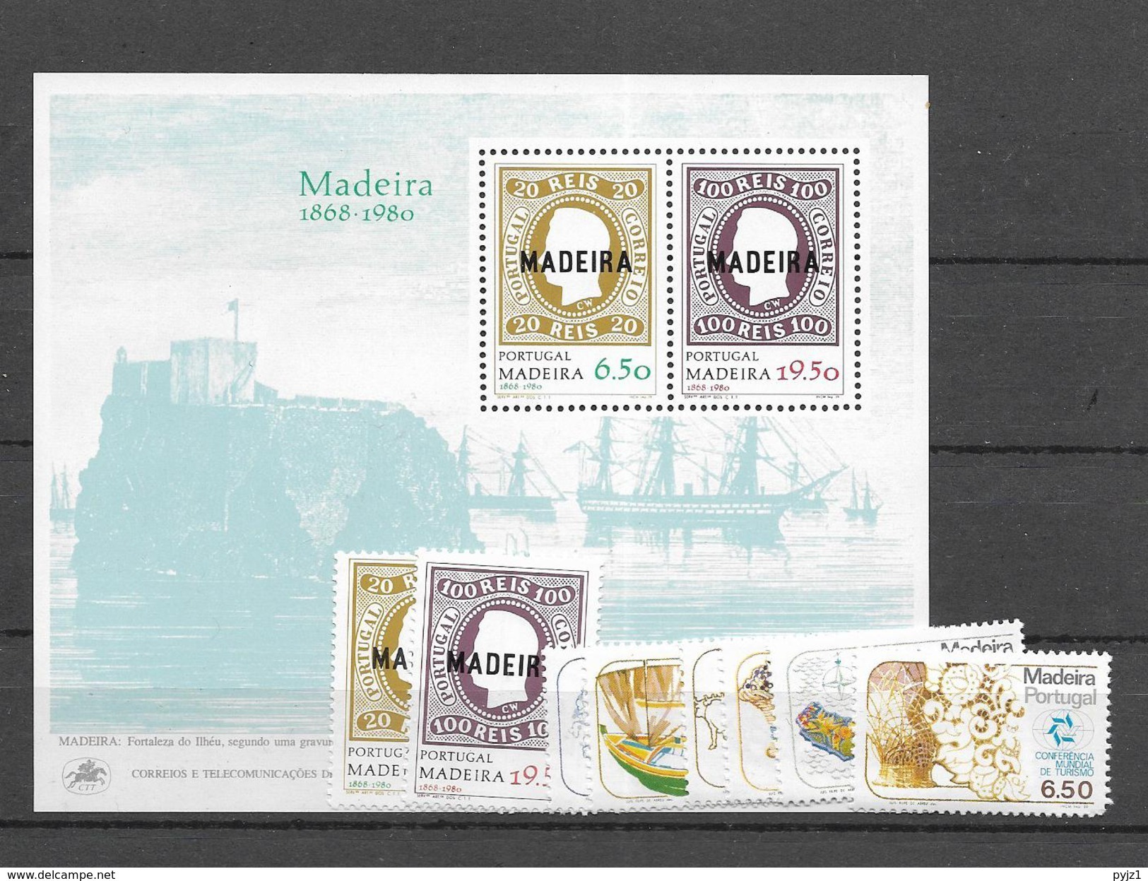 1980 MNH Madeira Year Complete, Postfris - Madeira