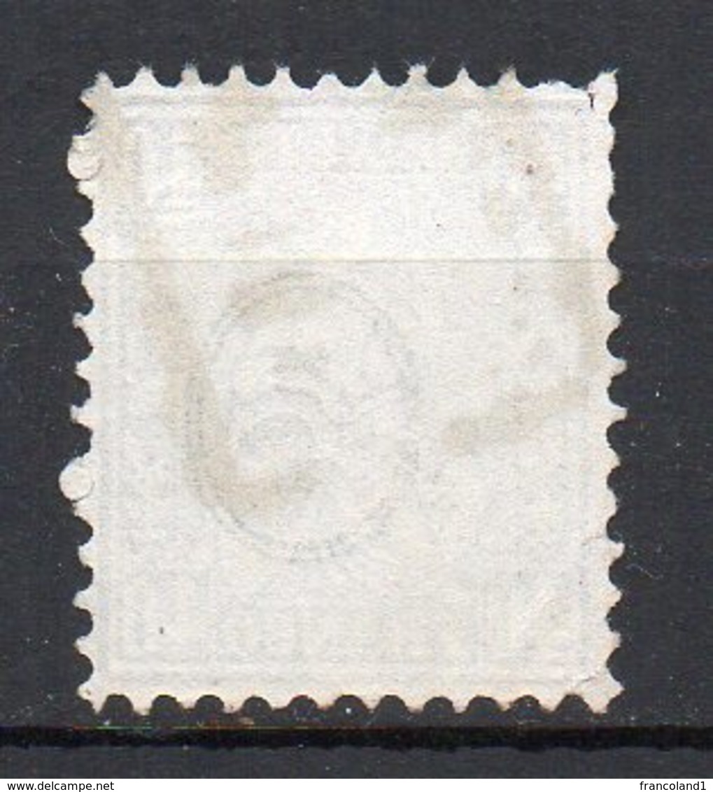 1867 Svizzera Helvetia Unificato N. 47  40 C Grigio Timbrato Used - Usati