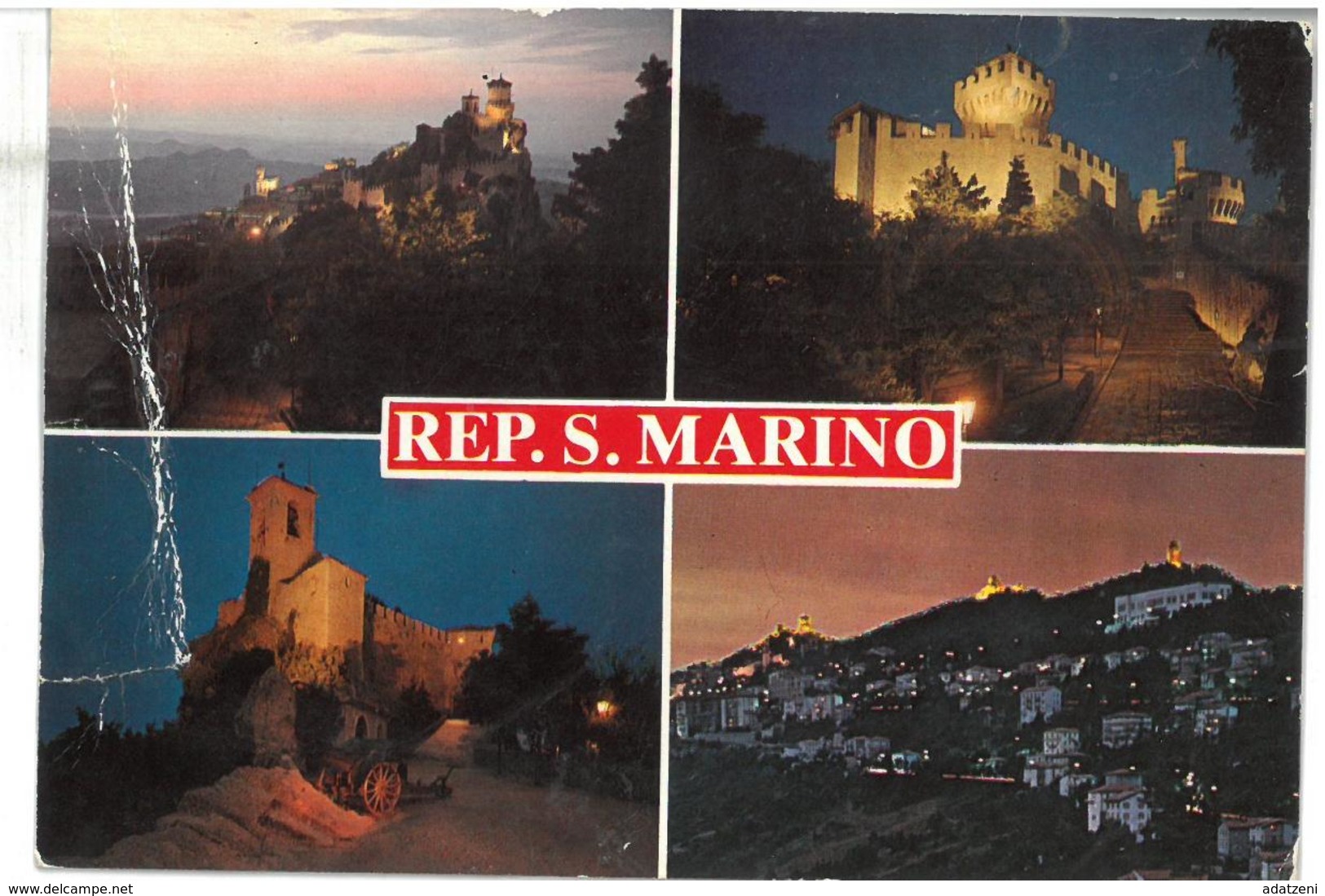 San Marino 4 Vedute Non Viaggiata  Condizioni Come Da Scansione - San Marino