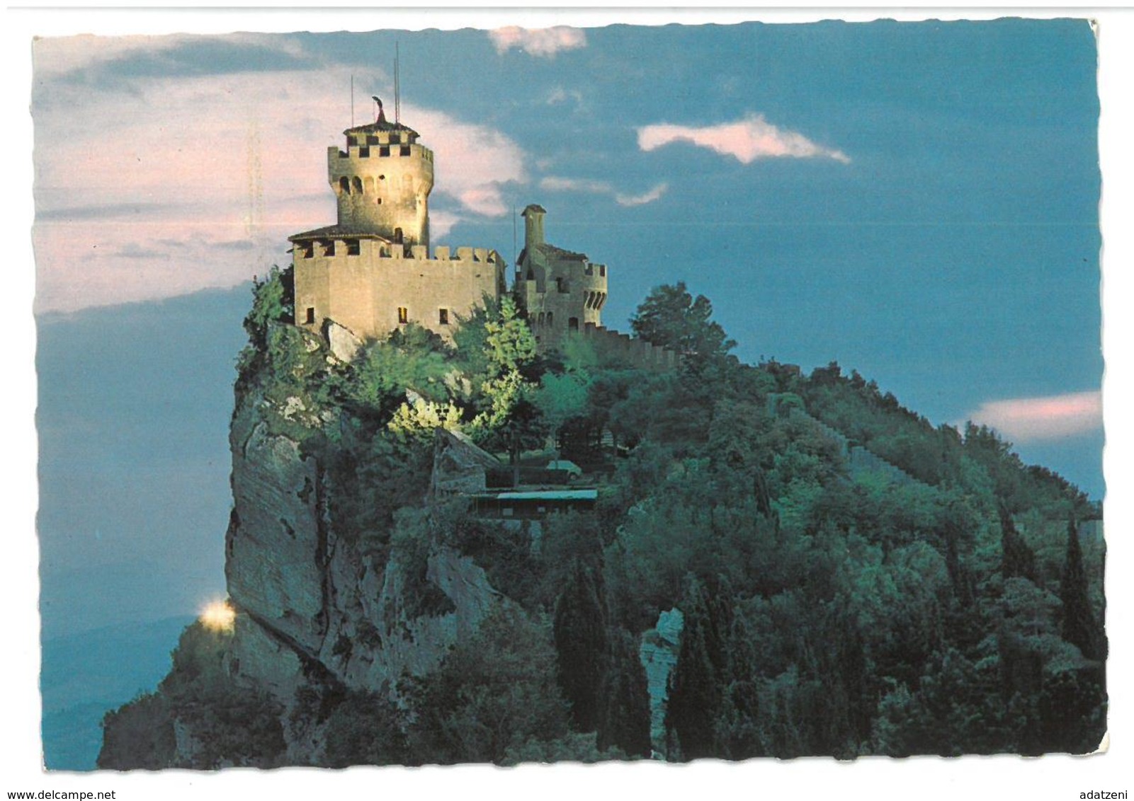 San Marino Seconda Torre Di Notte Non Viaggiata  Condizioni Come Da Scansione - San Marino