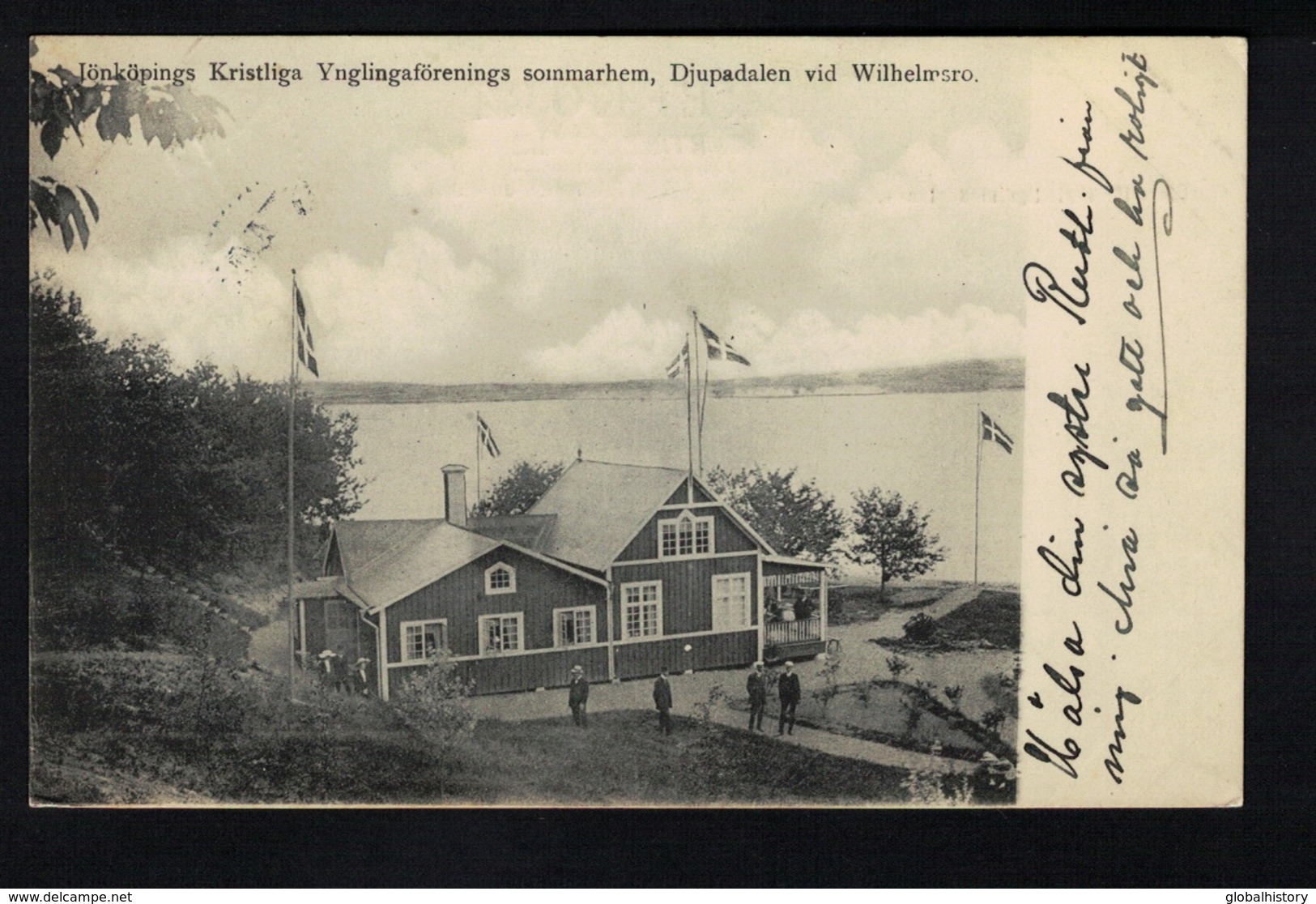 DE1740 SWEDEN  JONKOPING KRISTLIGA YNGLINGAFORENINGS SOMMARHEM DJUPADALEN VID WILHELMSRO POSTCARD - Suède