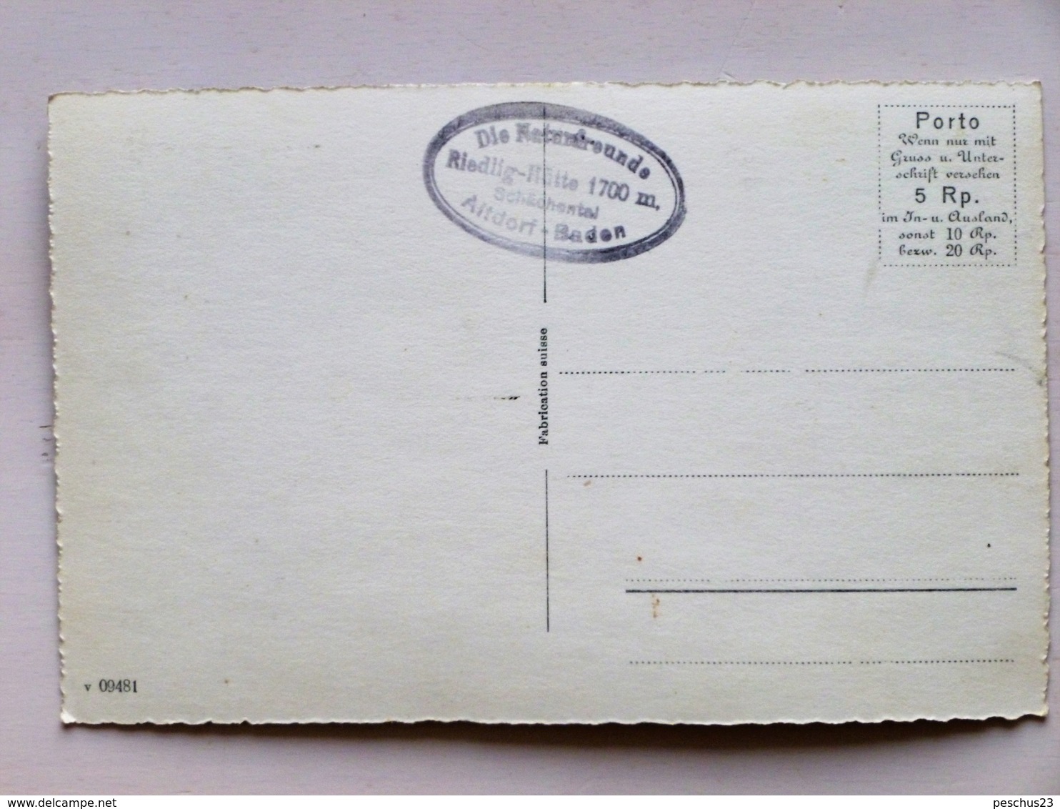 SUISSE / SCHWEIZ, AK, Mit Stempel RIEDLIG - HÜTTE // KINZIG-Kapelle Mit Rosstock Und Faulen, AK Nicht Gelaufen - Autres & Non Classés