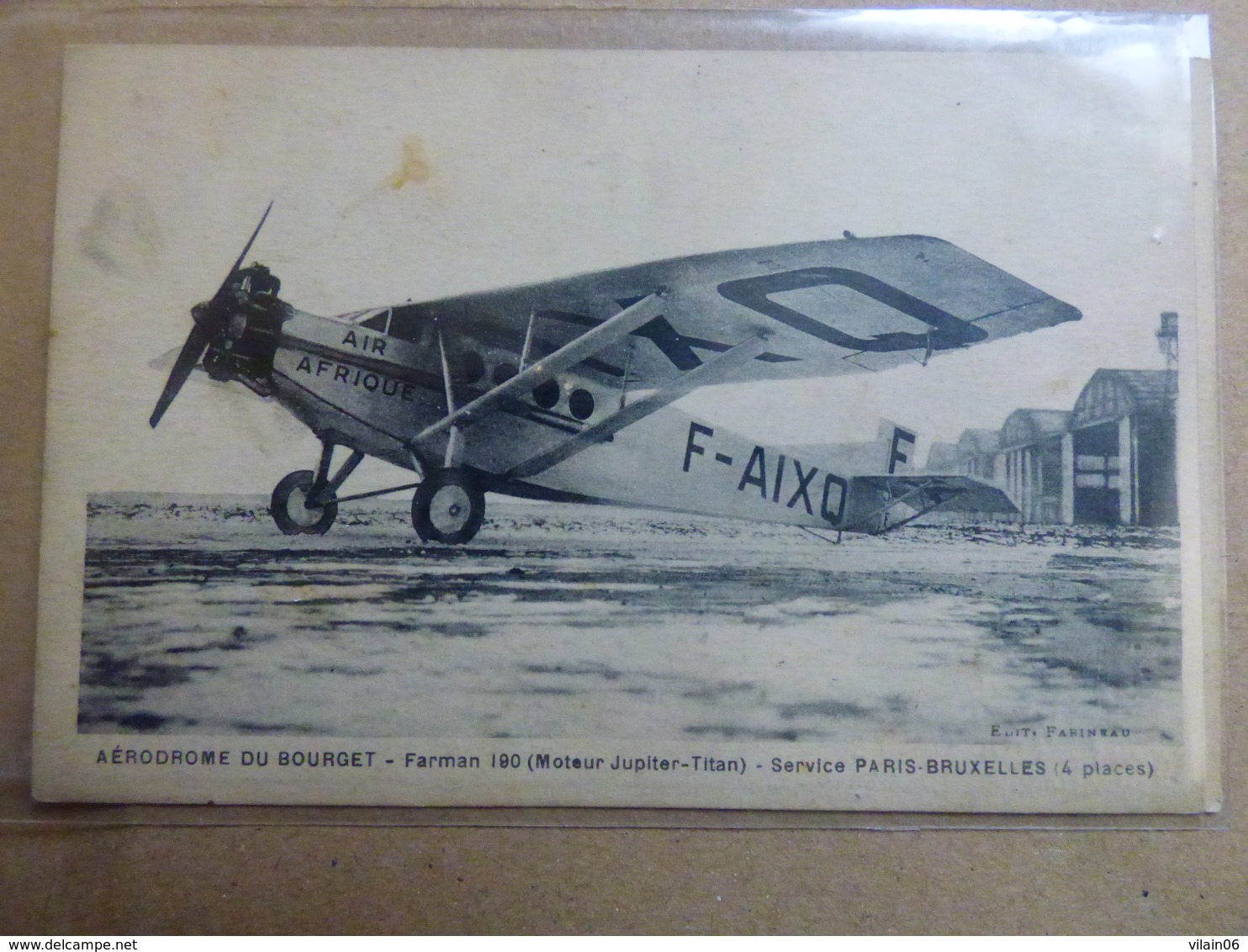 AIR AFRIQUE   FARMAN 190  F-AIXQ   AERODROME DU BOURGET - 1946-....: Ere Moderne