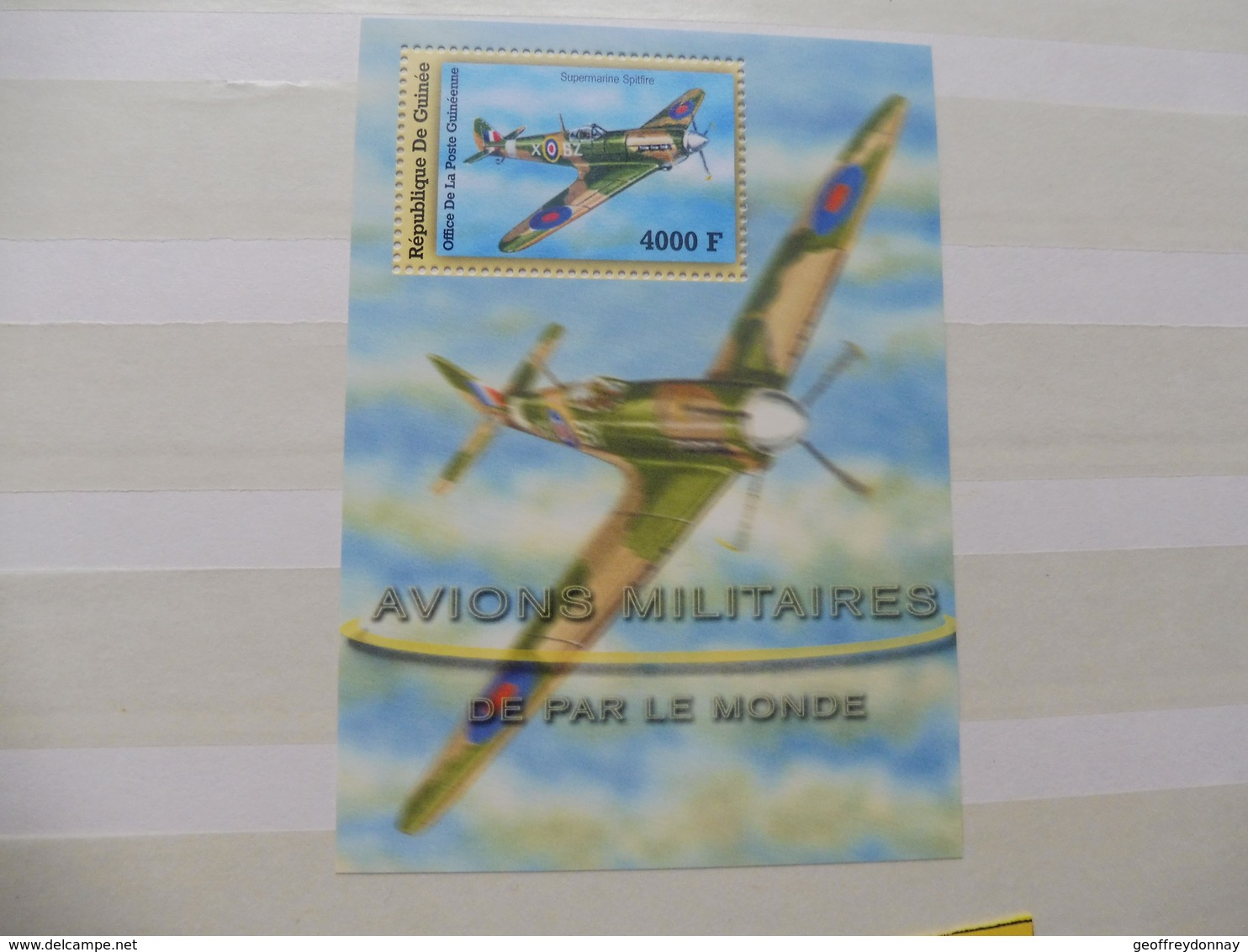 Republique De Guinée Bloc 229 / Blok War World 1940 - 1945 Neuf New (avion) Guerre , D Day, Vlug - Guerre Mondiale (Seconde)