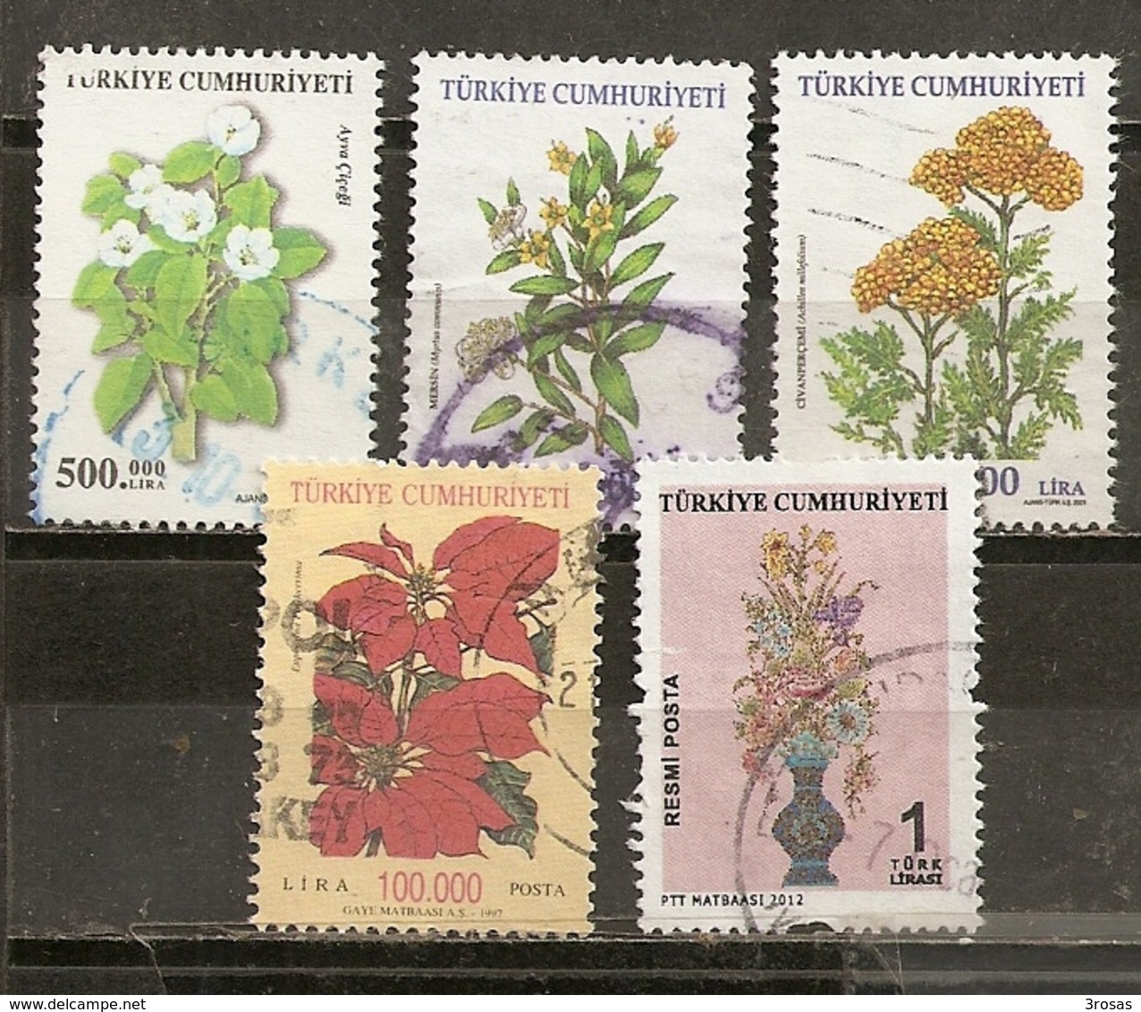 Turquie Turkey 2001/12 Fleurs  Flowers Obl - Gebraucht