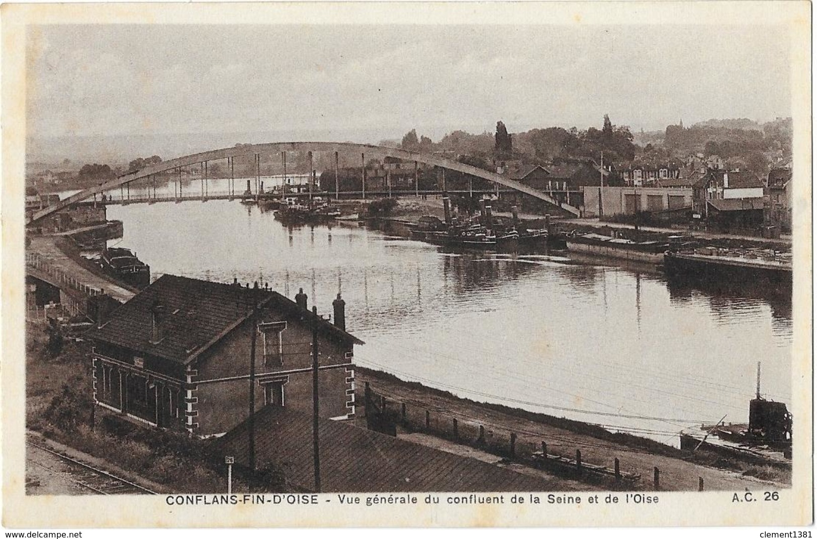 Conflans Saint Honorine Vue Générale Du Confluent De La Seine Et De L'oise - Conflans Saint Honorine