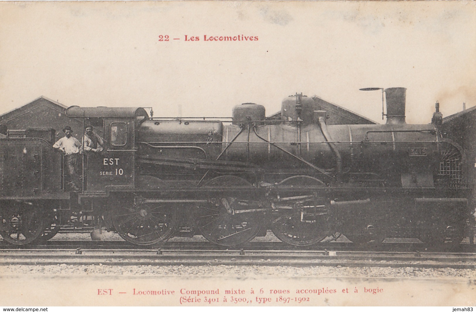 LES LOCOMOTIVES Locomotive Compound Mixte A 6 Roues(LOT AE18) - Matériel