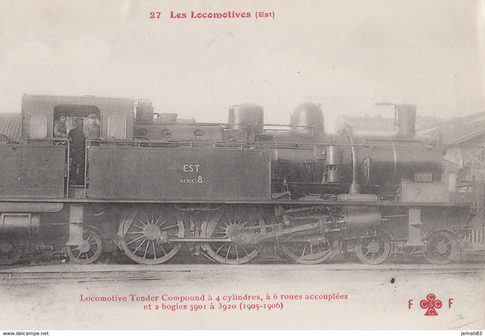 LES LOCOMOTIVES(est) Locomotive Tender Compound A 4 Cylindres A 6 Roues(LOT AE18) - Equipo