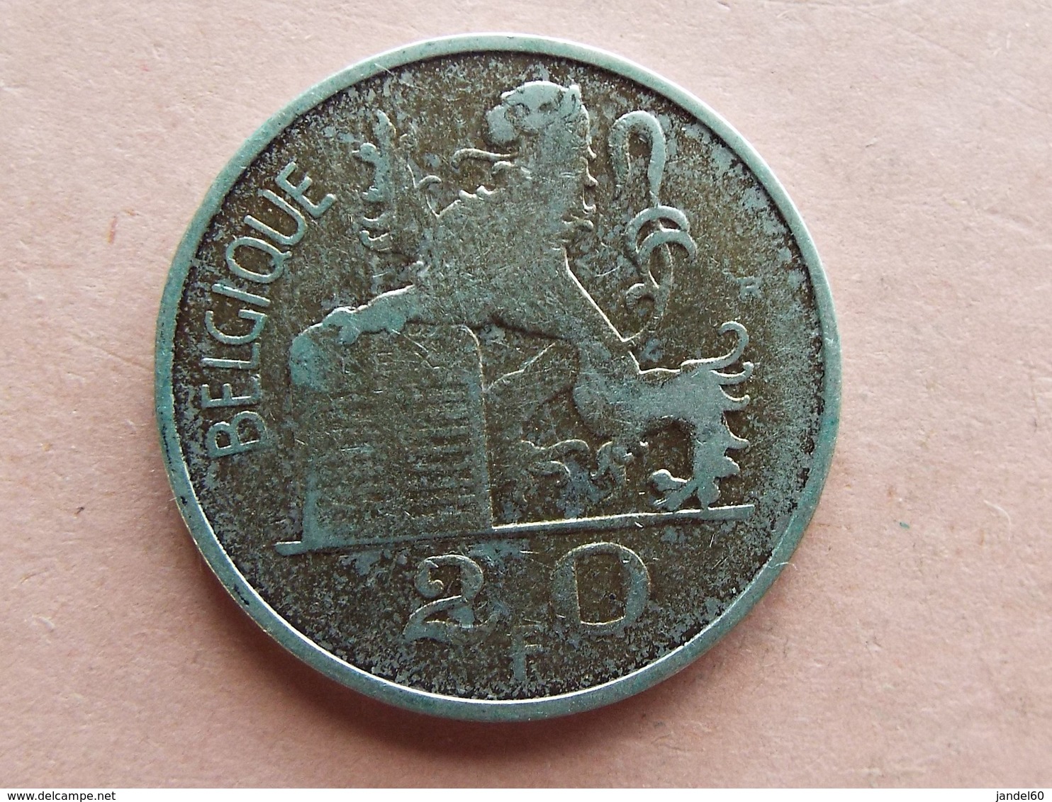 PIECE 20 FRANCS BELGIQUE. ARGENT - 20 Franc