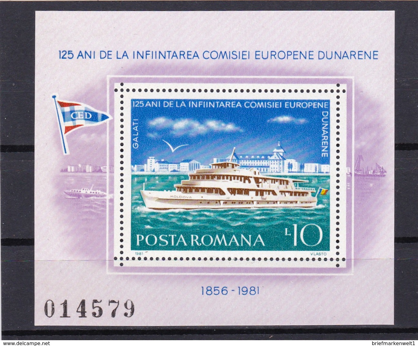 Europa Cept, Mitläufer, Rumänien Block  176** (K 3508b) - 1981