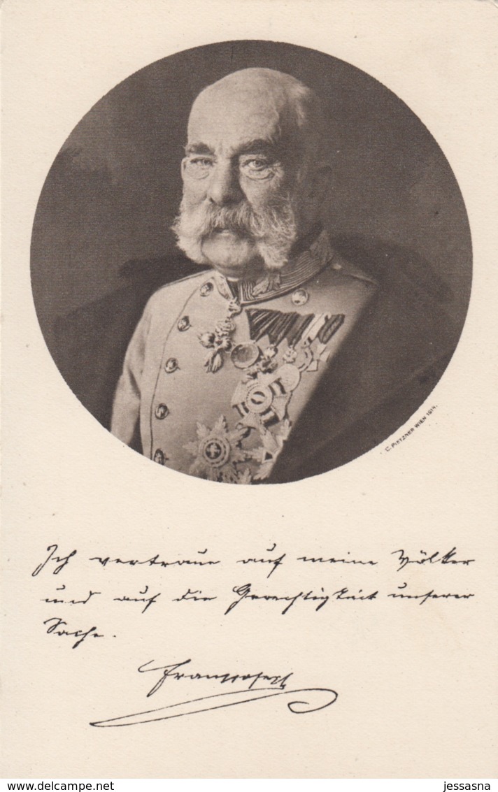 AK - Kriegshilfsbüro - Auf Befehl Sr. KuK Apost. Majestät KAISER FRANZ JOSEPH I. - Weltkrieg 1914-18