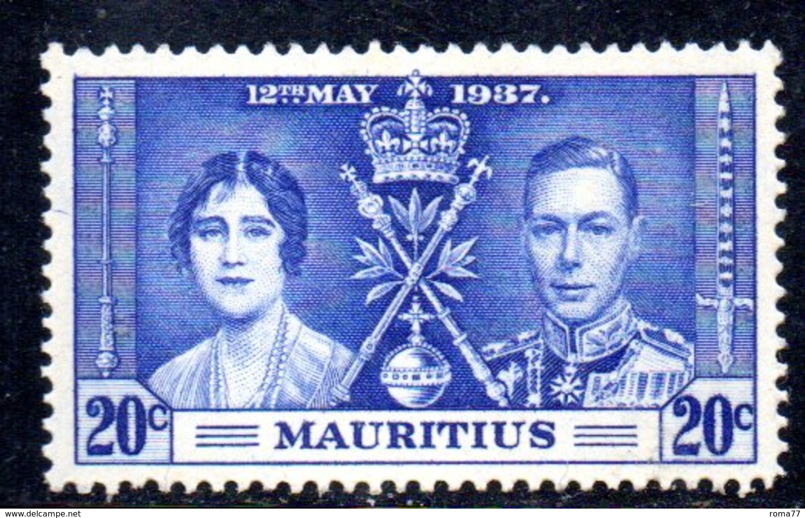 R1813 - MAURITIUS 1937, 20 Cents Yvert N. 200  ***  MNH - Mauritius (...-1967)