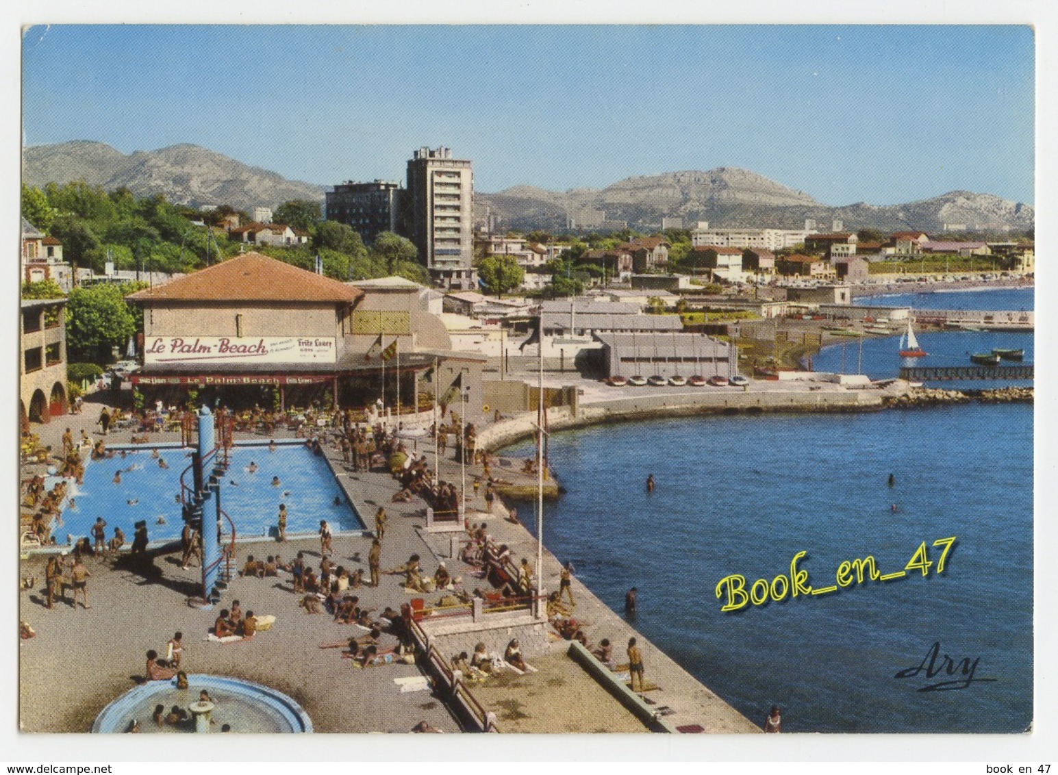 {73053} 13 Bouches Du Rhône Marseille , Promenade De La Corniche , Le Palm Beach ; Animée , Piscine - Non Classés