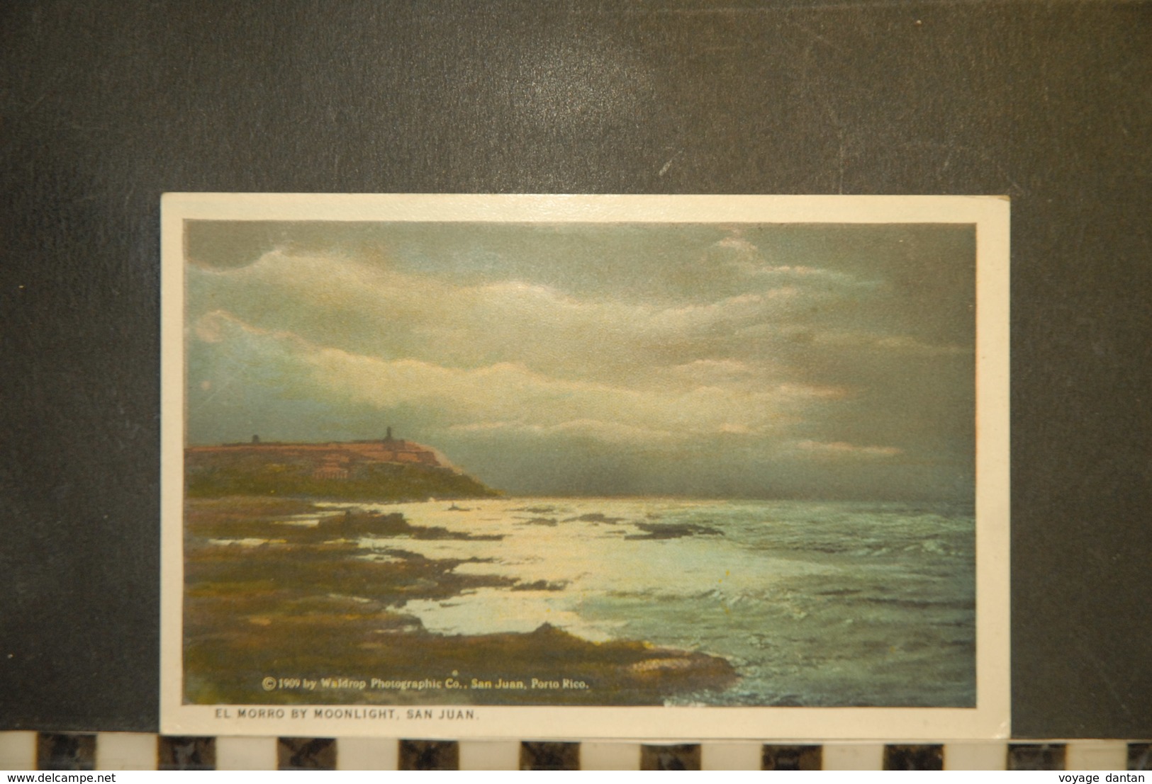 CP, Amérique, Antilles, PUERTO RICO El Morro By Moonlight SAN JUAN 1909 - Puerto Rico