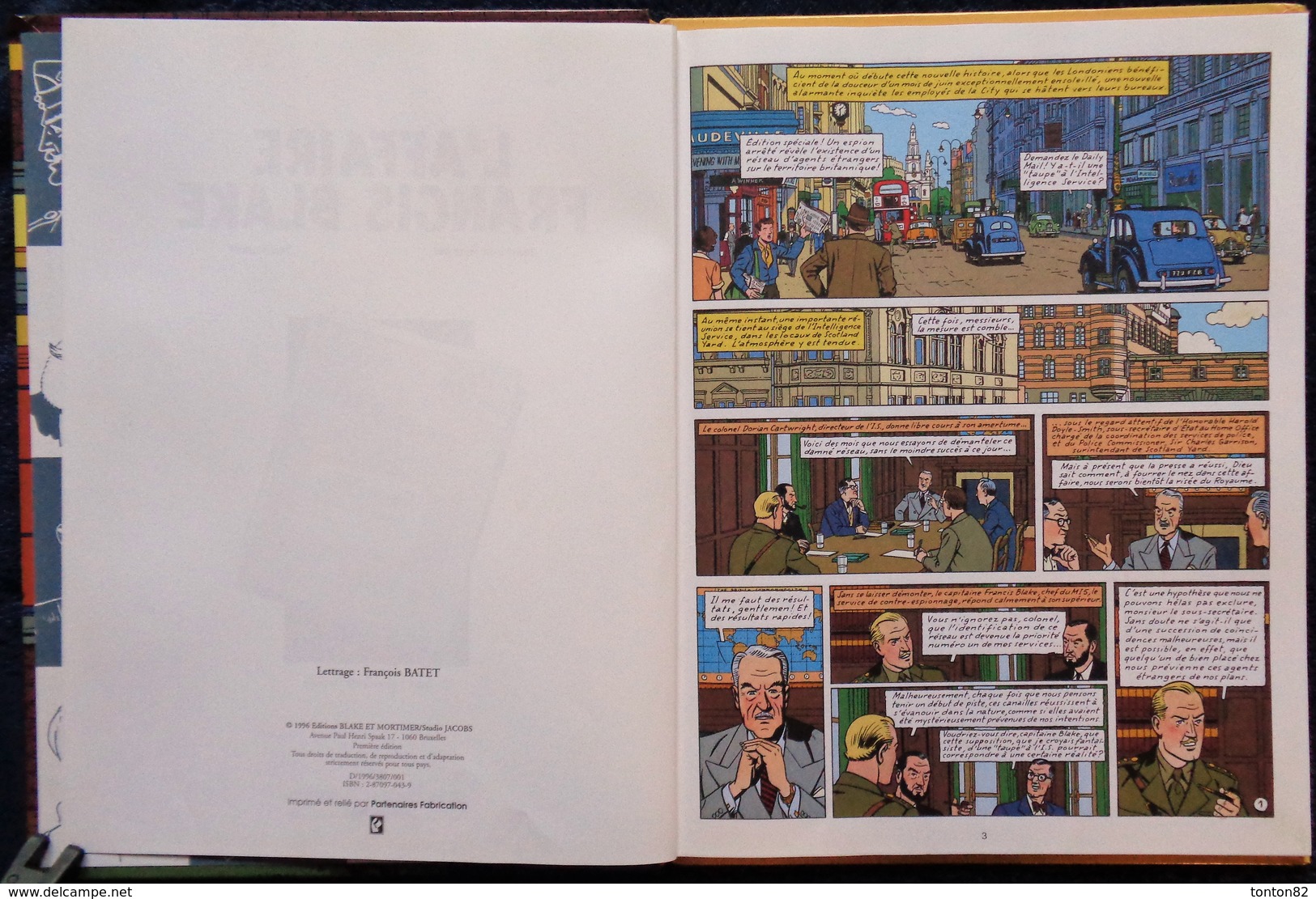 Edgar P. Jacobs - L' Affaire Francis Blake -  Éditions Blake Et Mortimer - (  E.O 1996 ) . - Blake Et Mortimer