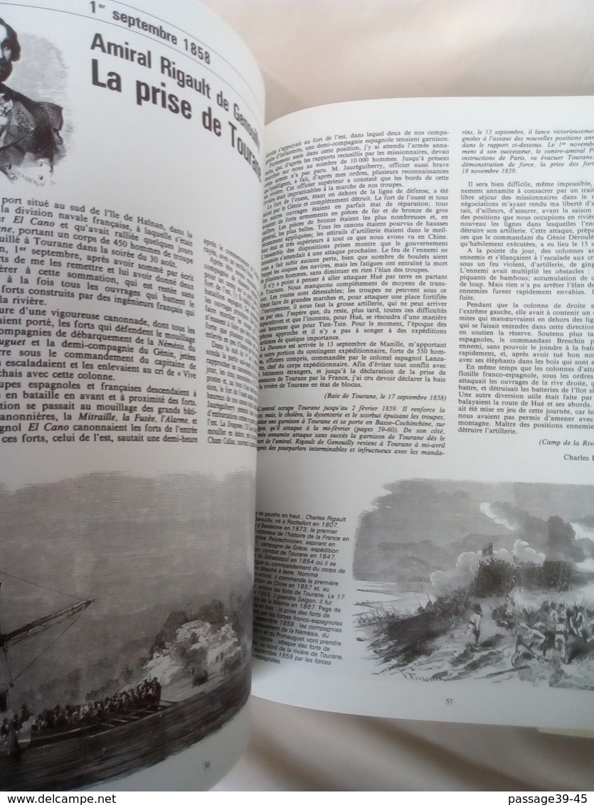 LOT DE 2 LIVRES "HISTOIRE DE L'INDOCHINE" 1624-1954 LA CONQUETE -LE DESTIN - French