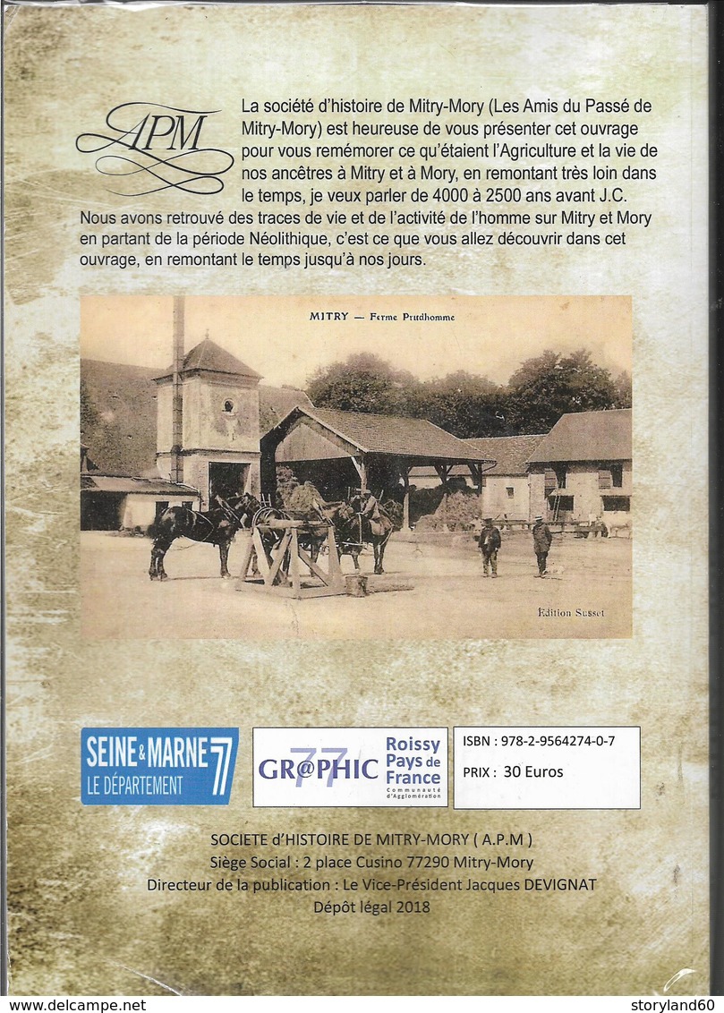 Mitry-mory Terres Agricoles D'hier à Aujourd'hui Jacques Devignat , Seine Et Marne , 77 - Ile-de-France