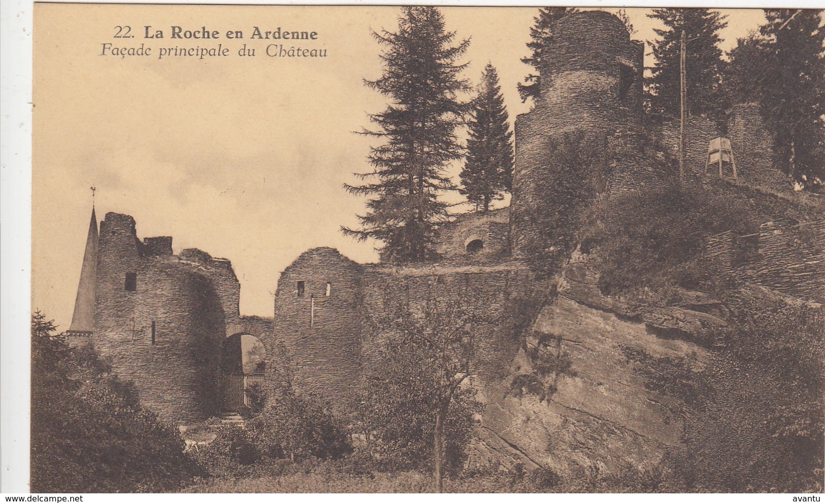 LA ROCHE EN ARDENNE / FACADE PRINCIPALE DU CHATEAU - La-Roche-en-Ardenne