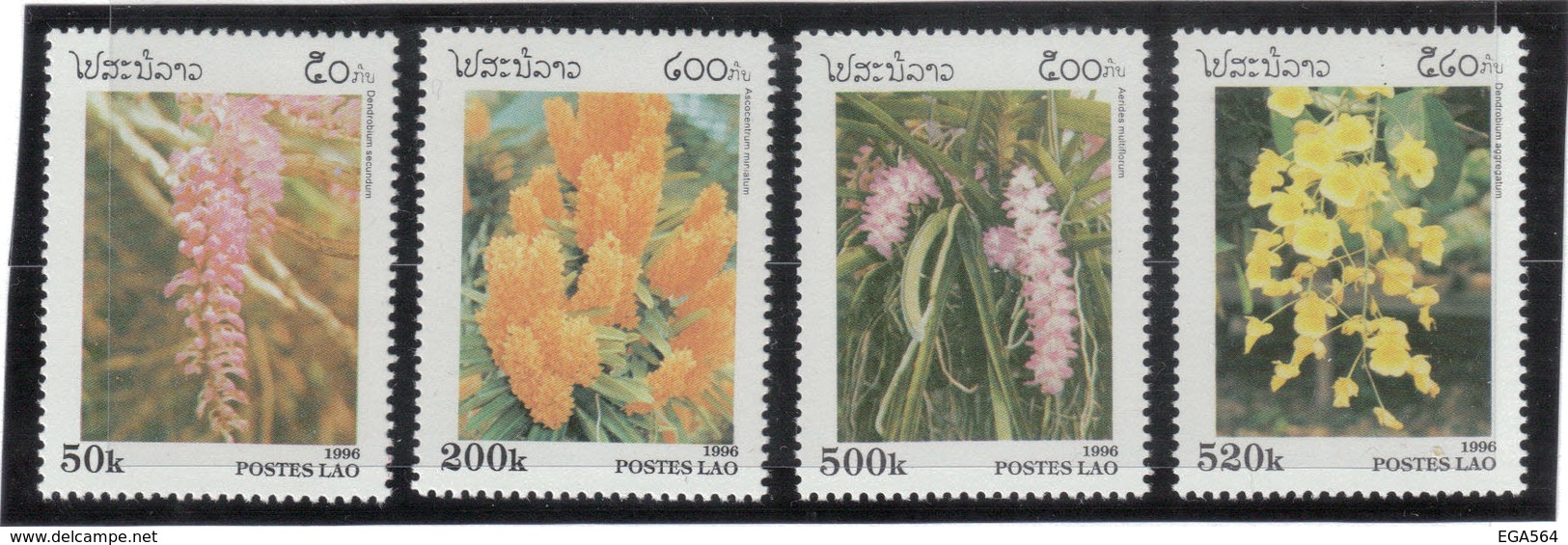 V5 - LAOS PO 1233/1236 ** MNH De 1996 - Flore - ORCHIDES - - Laos