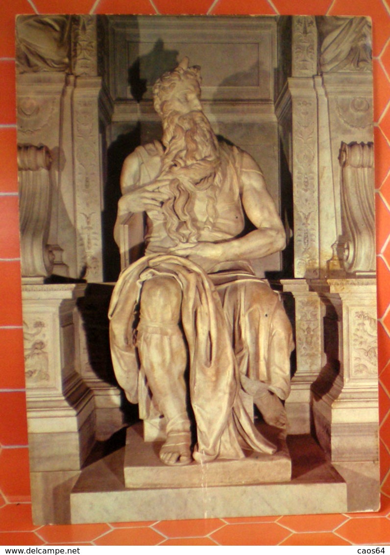 Mosè Michelangelo Basilica S. Pietro In Vincoli Statua Cartolina - Sculptures