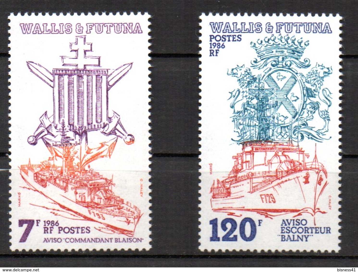 Col 8    Wallis & Futuna   N° 348 à 350 Neuf XX MNH  Cote : 5,50 Euro - Nuevos