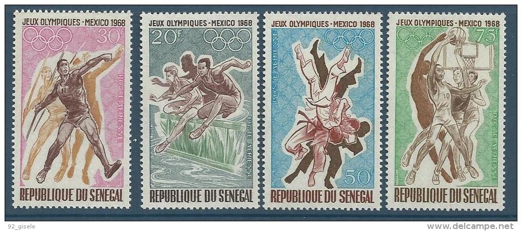 Senegal Aerien YT 68 à 71 (PA) " JO Mexico " 1968 Neuf** - Sénégal (1960-...)