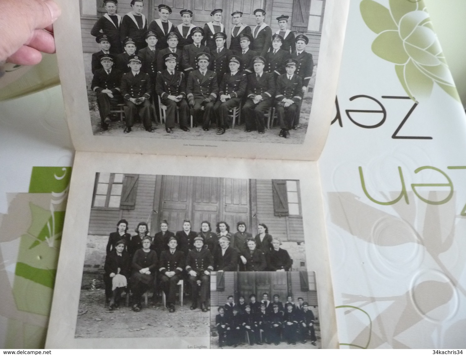 Plaquette Photos école Des Pupilles De La Marine 1945/1946 Bertheaume Plougonvelin Finistère 12 P + 1 Photo Collée - Documents