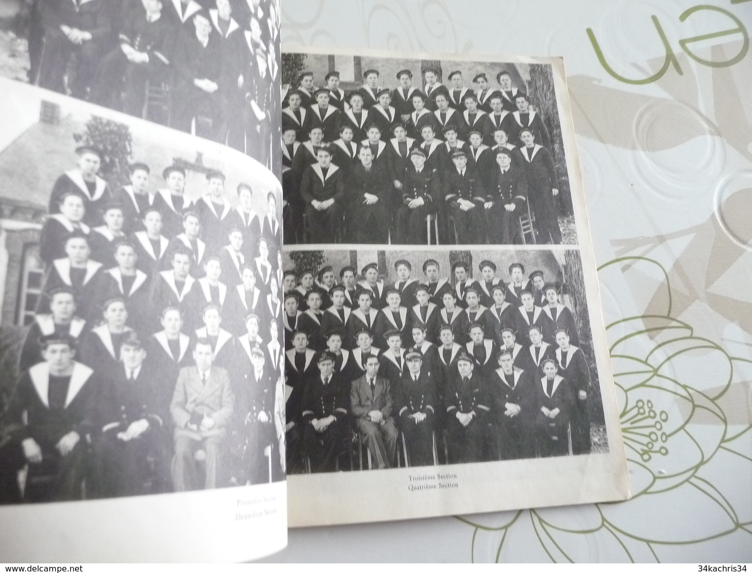 Plaquette photos école des pupilles de la Marine 1945/1946 Bertheaume Plougonvelin Finistère 12 p + 1 photo collée