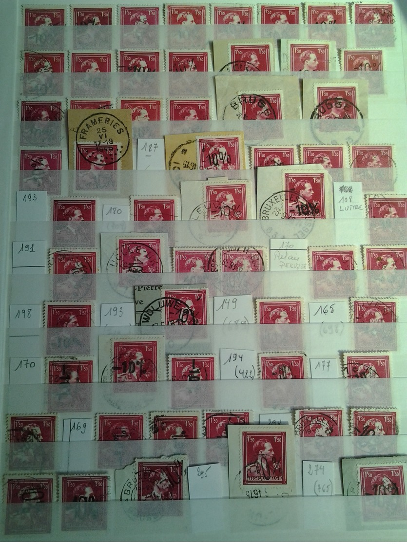 Lot de timbres -10% Van Acker