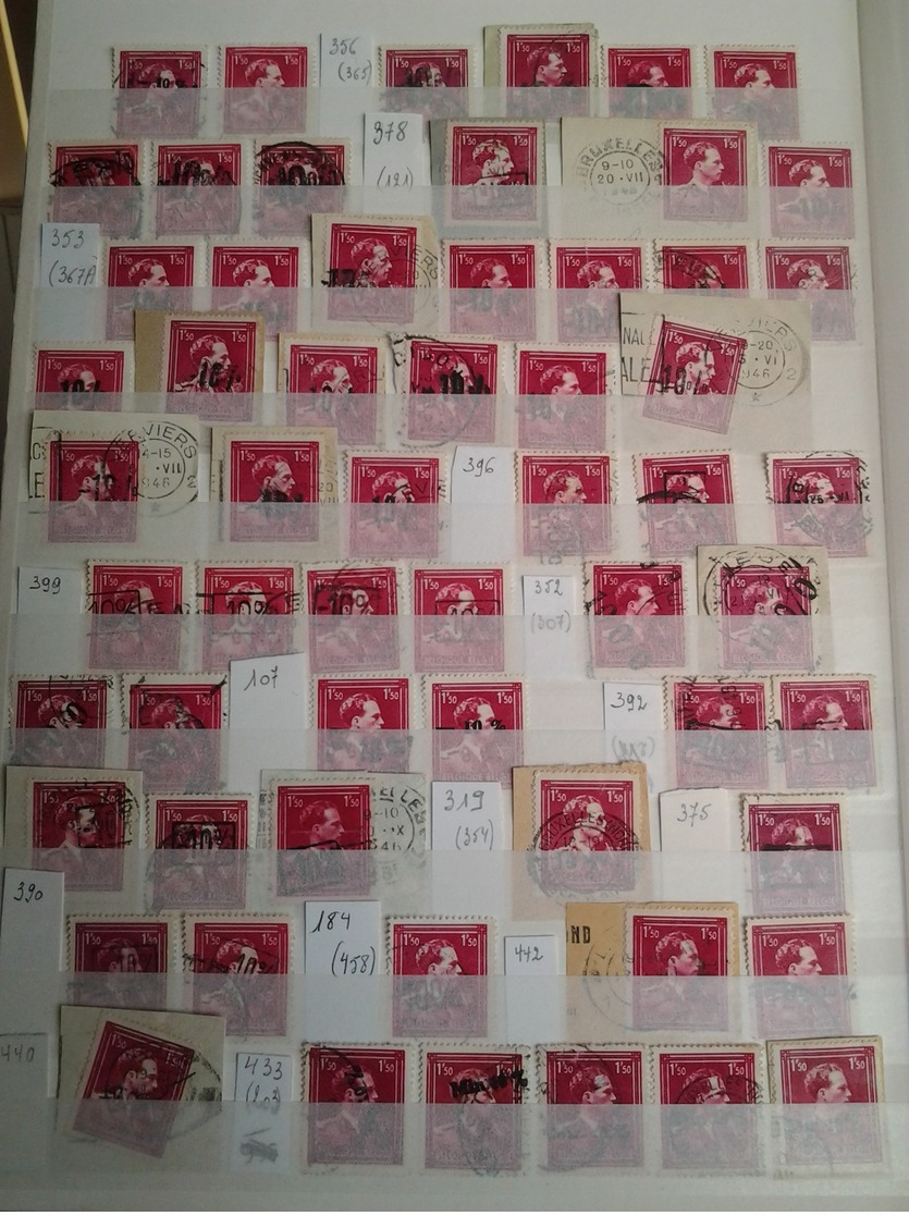 Lot de timbres -10% Van Acker