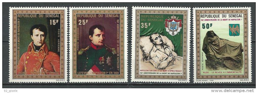 Senegal Aerien YT 104 à 107 (PA) " Napoléon 1er " 1971 Neuf** - Sénégal (1960-...)