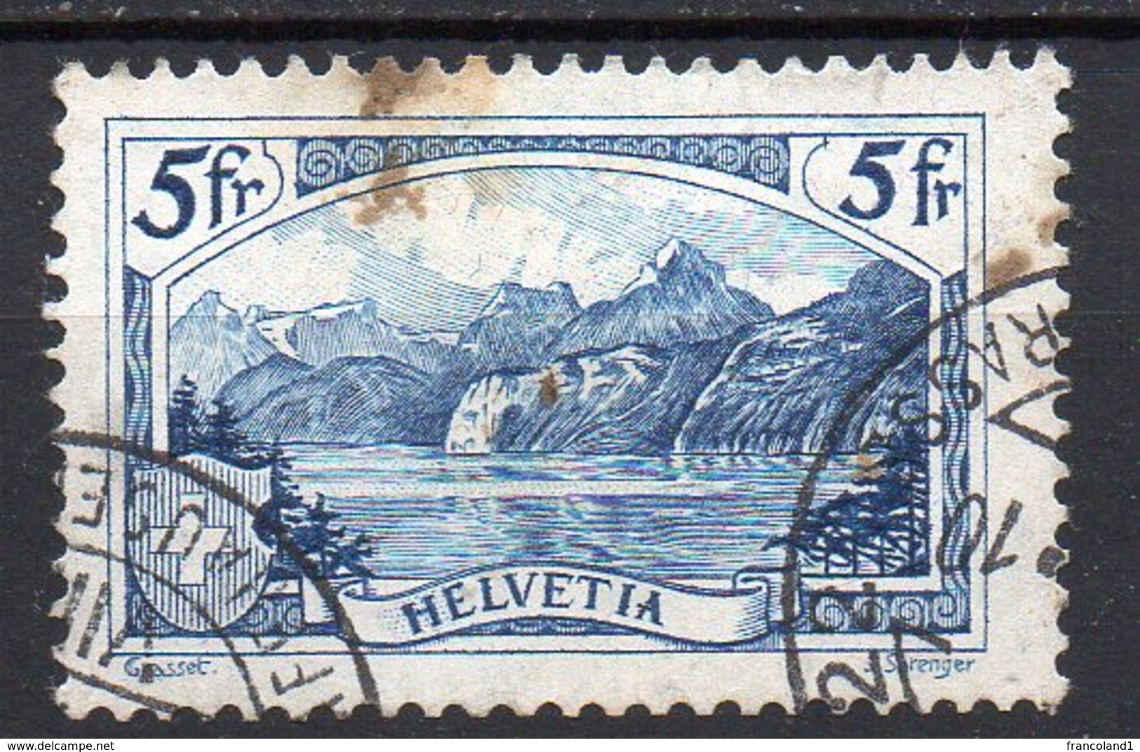 1928 Svizzera Monte Rutli Unificato N. 230  Timbrato Used - Gebraucht