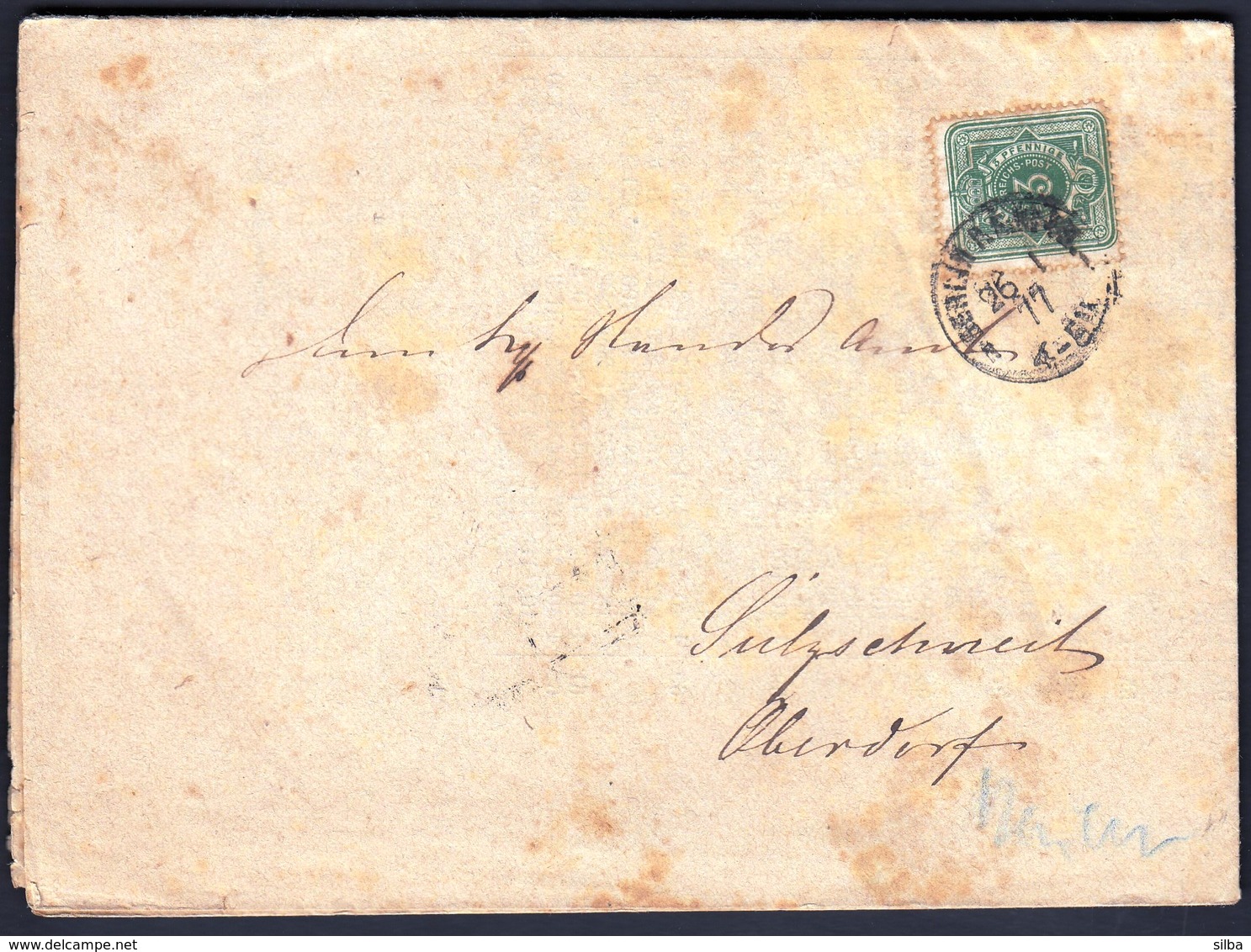 Germany Deutsches Reich Berlin 26 1 1877 / Prospectus, Der Standesbeamte / Sent To Oberdorf - Briefe U. Dokumente