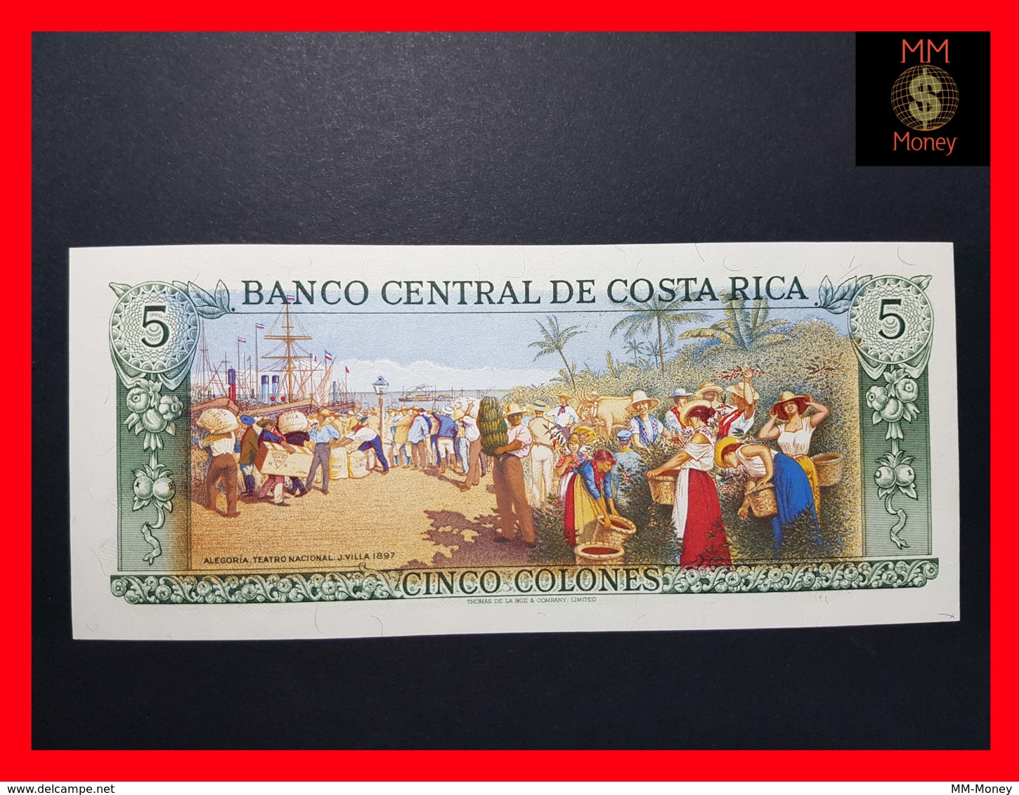 COSTA RICA 5 Colones 4.10.1989 P. 236 D   UNC - Costa Rica