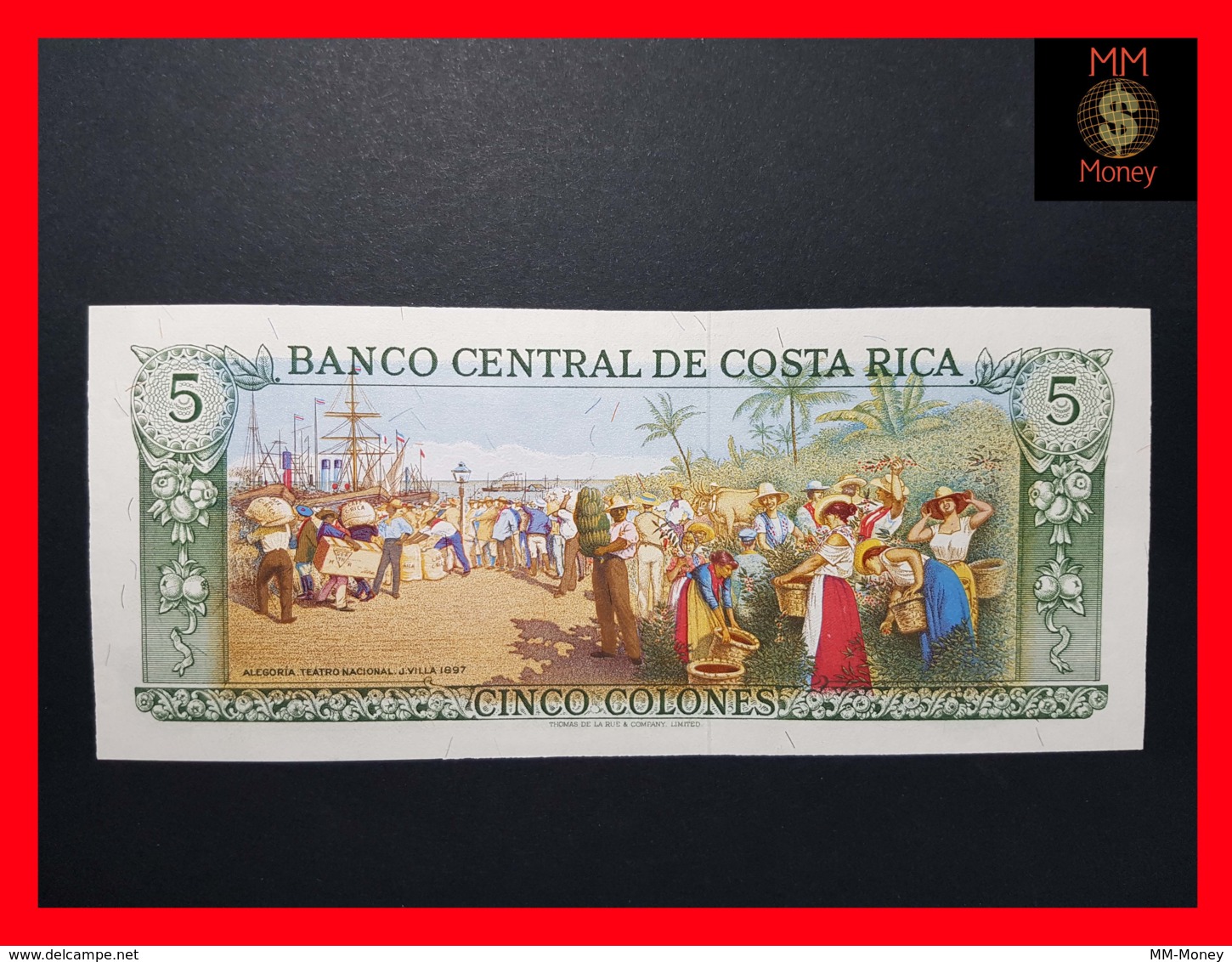 COSTA RICA 5 Colones 20.3.1975 P. 247 *COMMEMORATIVE*    UNC - Costa Rica