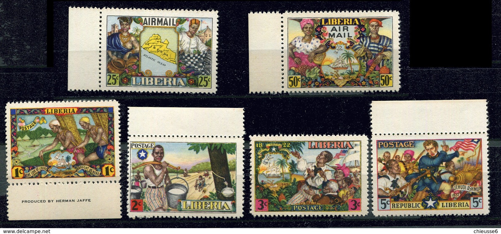 Libéria N° 287 à 290 - PA59-60 - Amour De La Liberté - Liberia