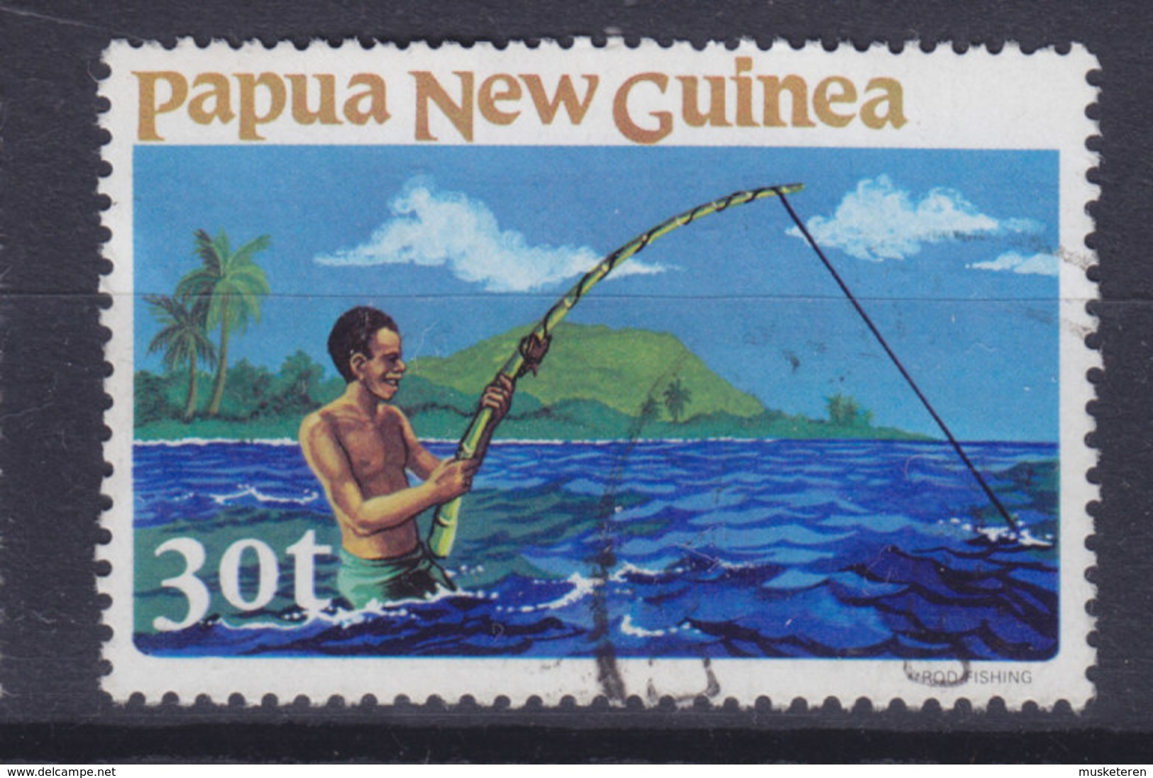 Papua New Guinea 1981 Mi. 420  30 T Fishing Fischen - Papua-Neuguinea