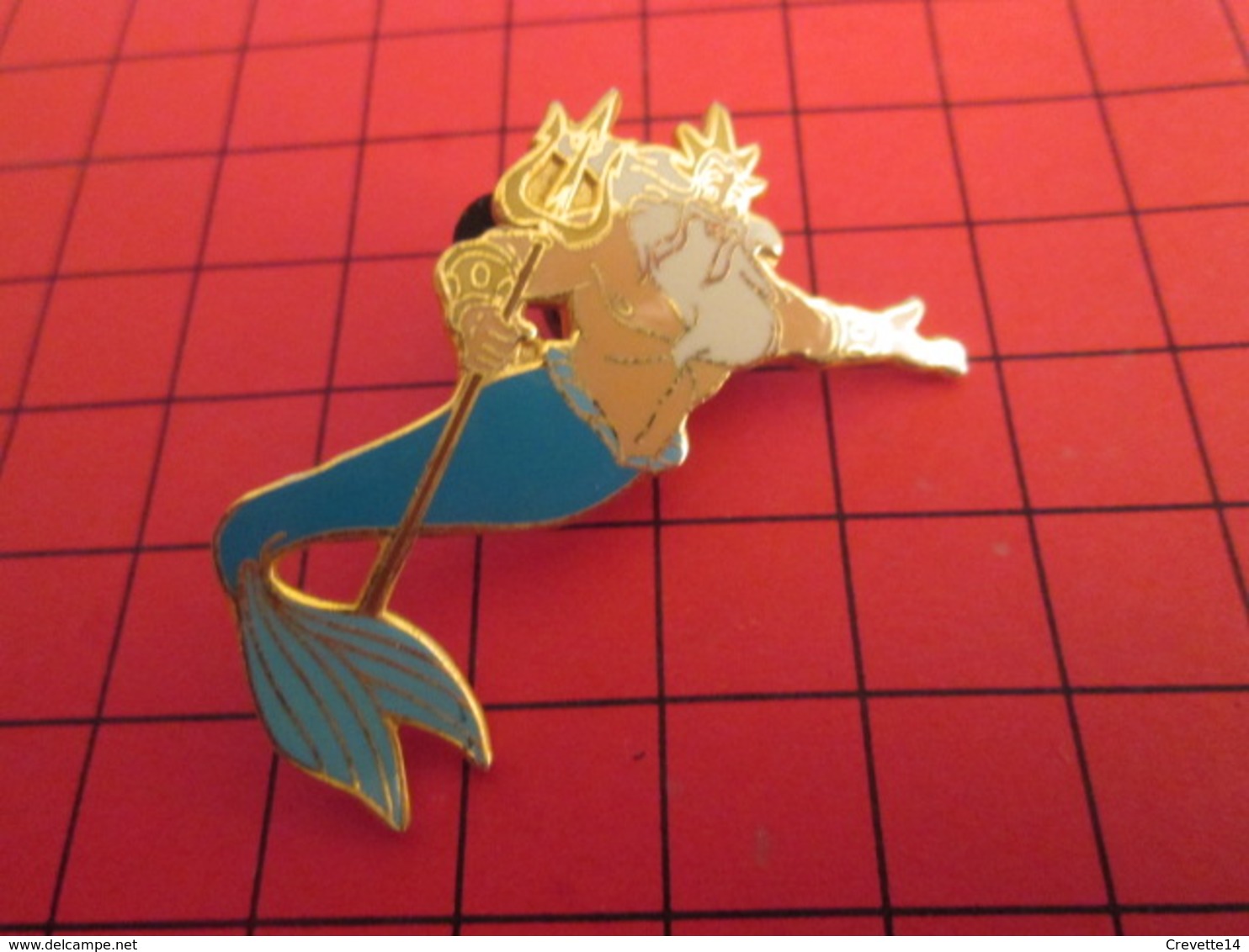 DIS-SPE Pin's Pins : BEAU ET RARE : DISNEY Très Grand Pin's LE DIEU DES MERS NEPTUNE OU POSEIDON Pour Ceux Qui Ont De La - Disney