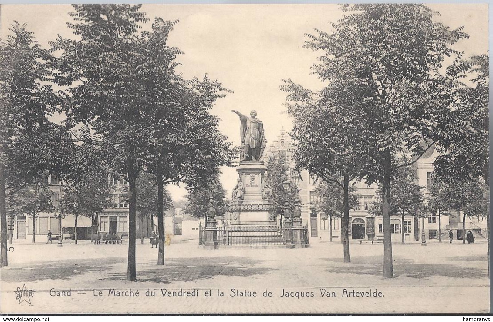 Gent - Gand - Le Marchè Du Vendredi Et La Statue De Jacques Van Artevelde - HP1581 - Gent